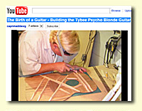 Michael Denmark building his Tybee Psycho Blonde Guitar with John S. Kinnard