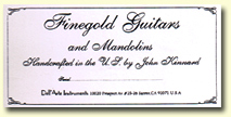 Finegold Guitar Label