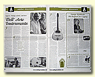 San Diego Troubadour issue featuring Dell' Arte Instruments